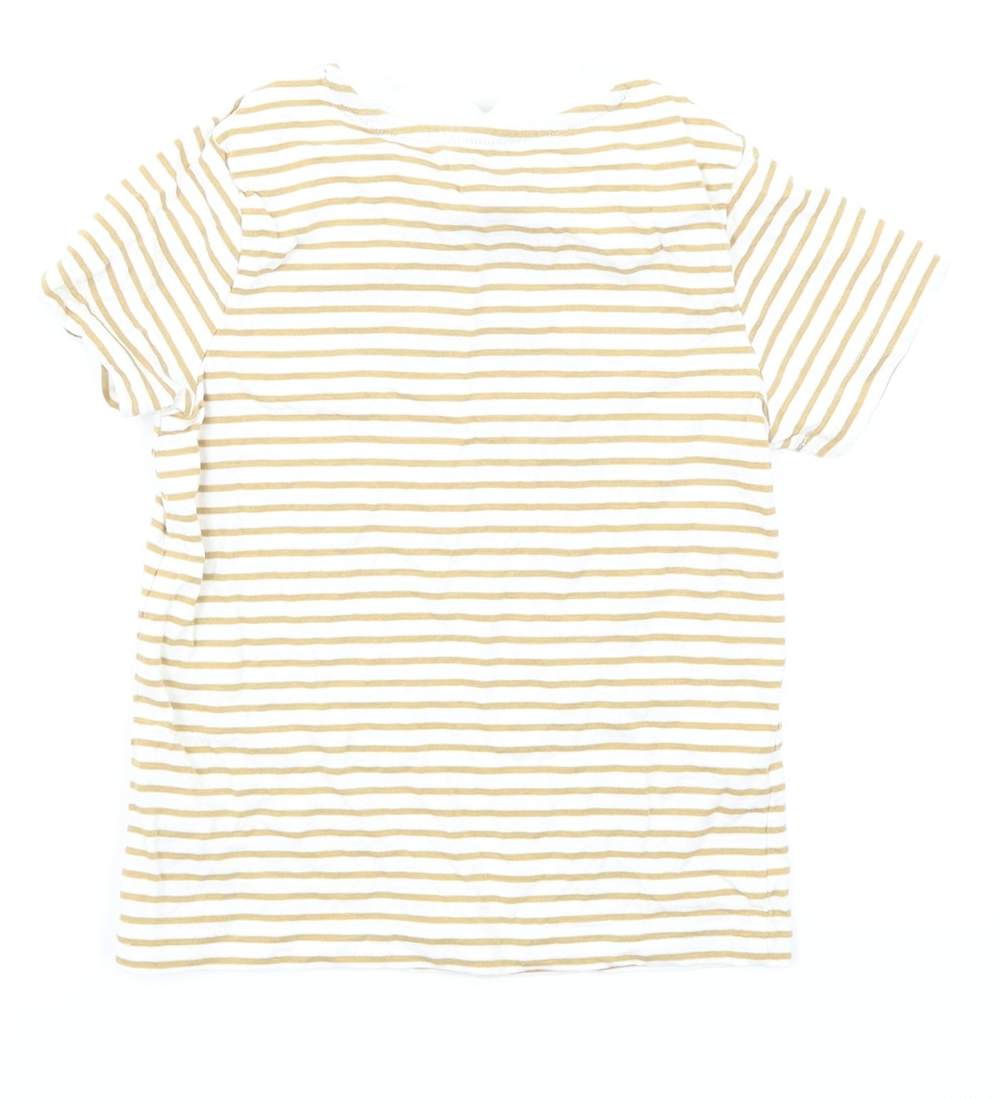 F&F Boys Brown Striped  Basic T-Shirt Size 3-4 Years