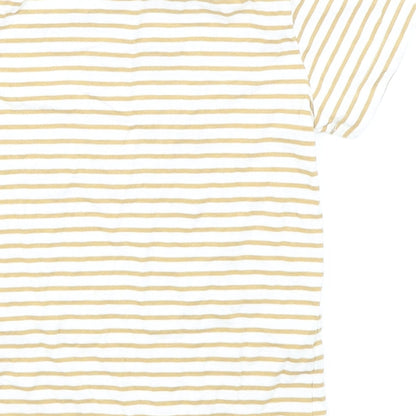 F&F Boys Brown Striped  Basic T-Shirt Size 3-4 Years