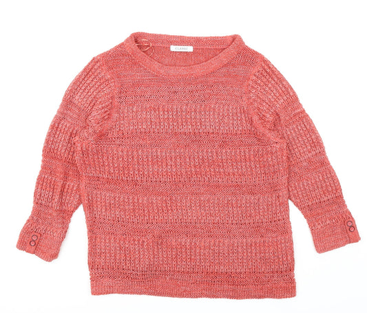 Classics Womens Red   Pullover Jumper Size 12