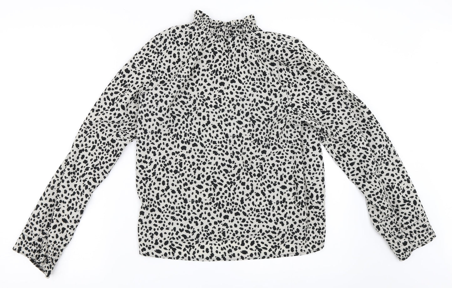 Womens UK Size 8 Preworn Grey Basic Blouse