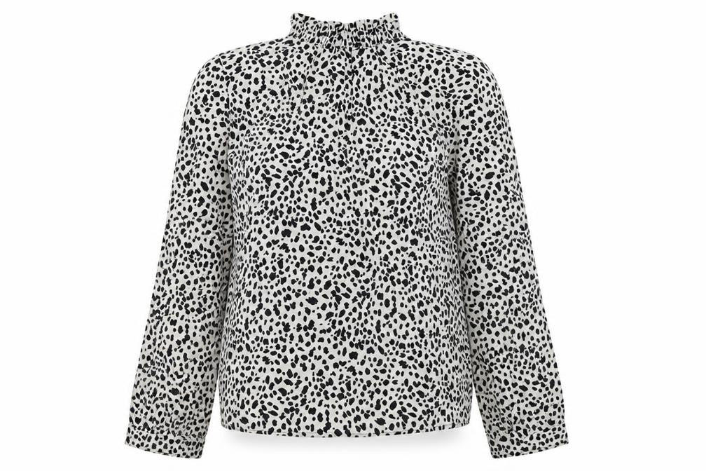 Womens UK Size 8 Preworn Grey Basic Blouse