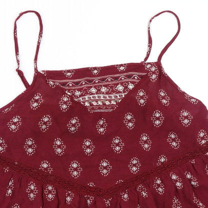 Womens UK Size 8 Red Herring Red Basic Blouse