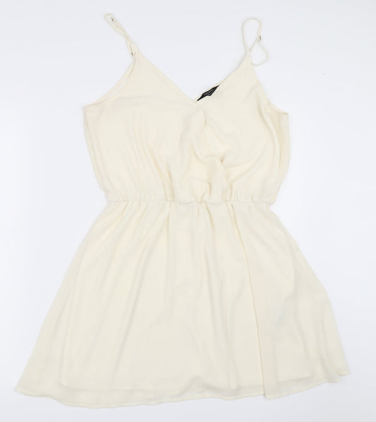 FOREVER 21 Womens Ivory   Skater Dress  Size L