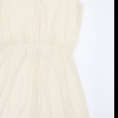 FOREVER 21 Womens Ivory   Skater Dress  Size L