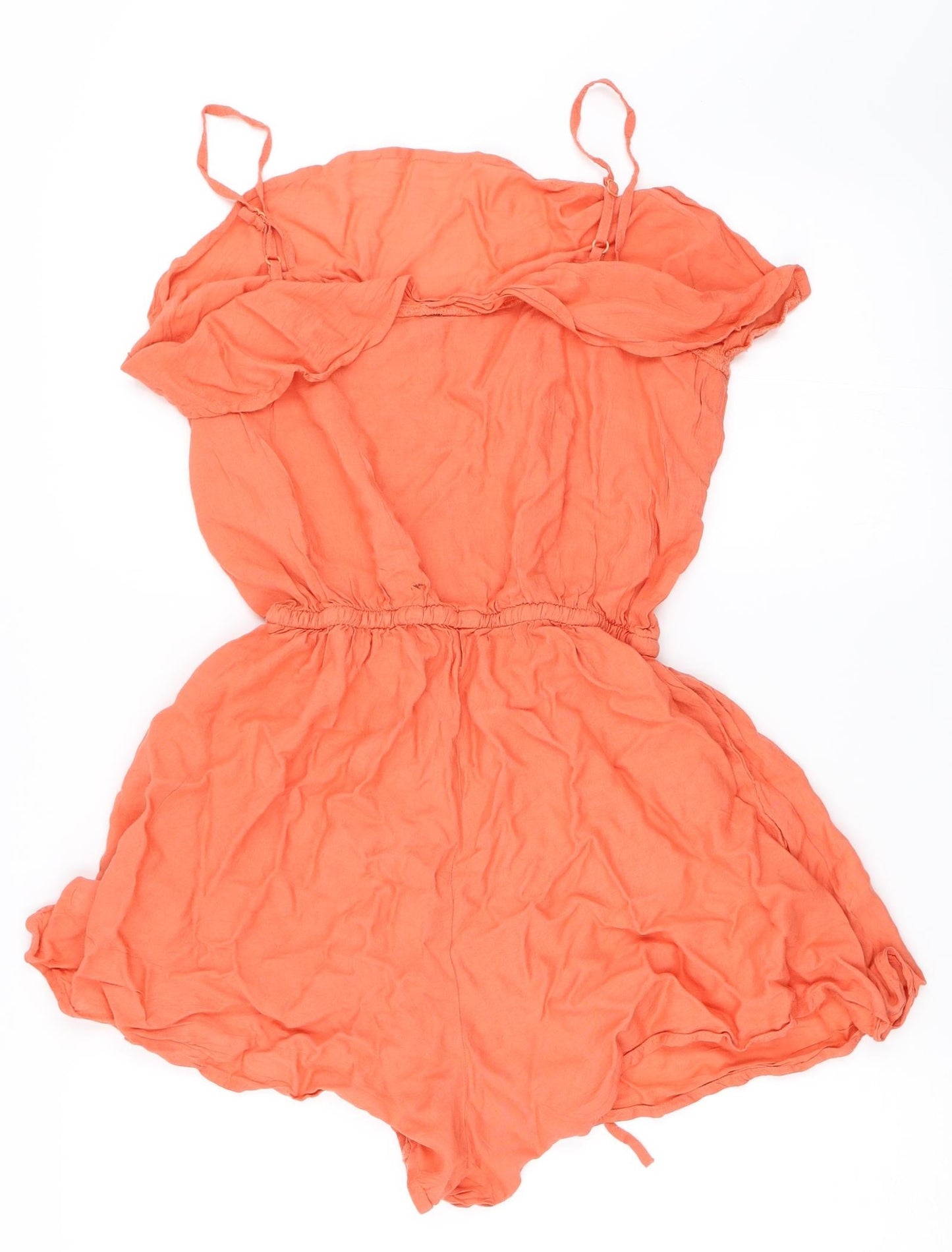 H&M Womens Orange   Playsuit One-Piece Size 38