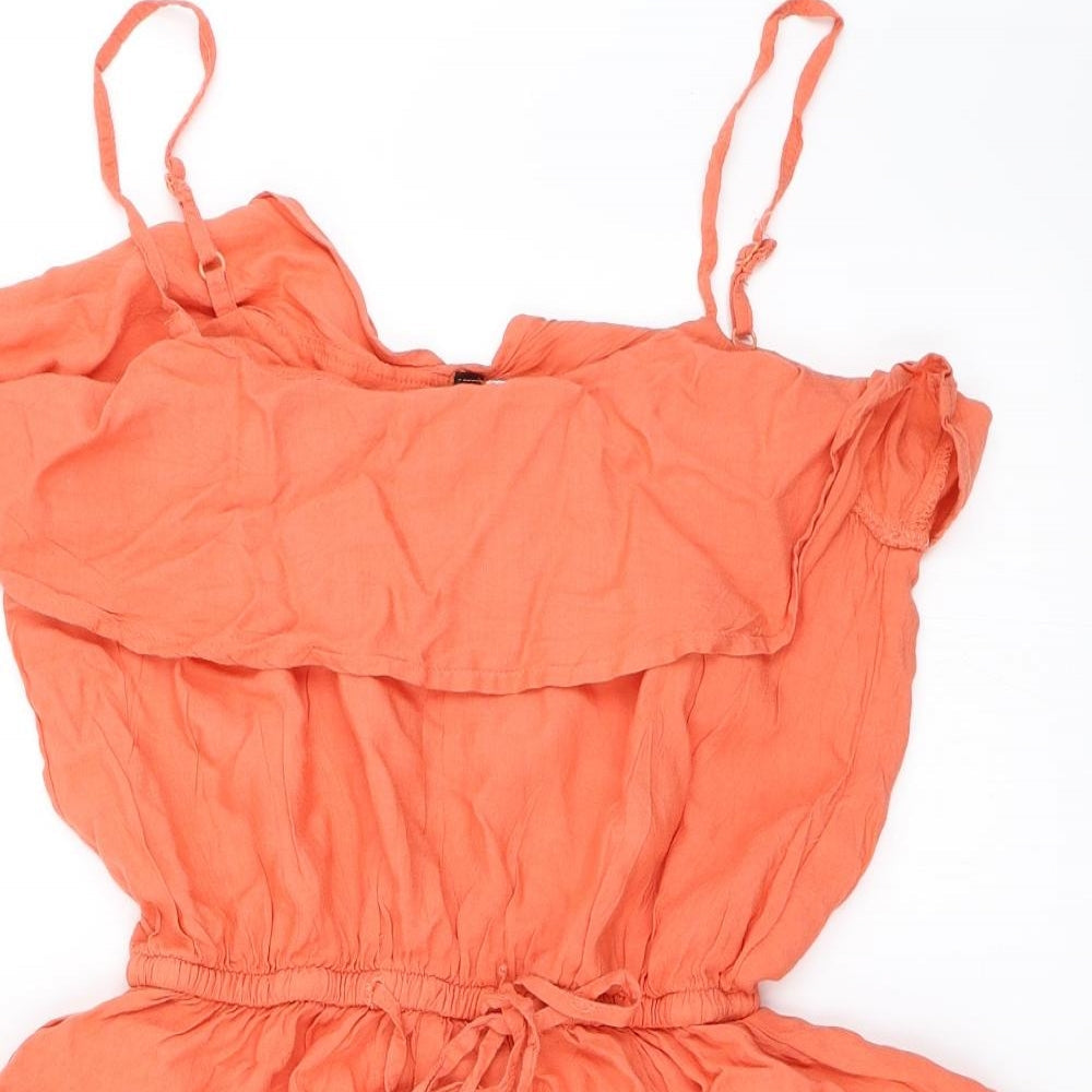 H&M Womens Orange   Playsuit One-Piece Size 38