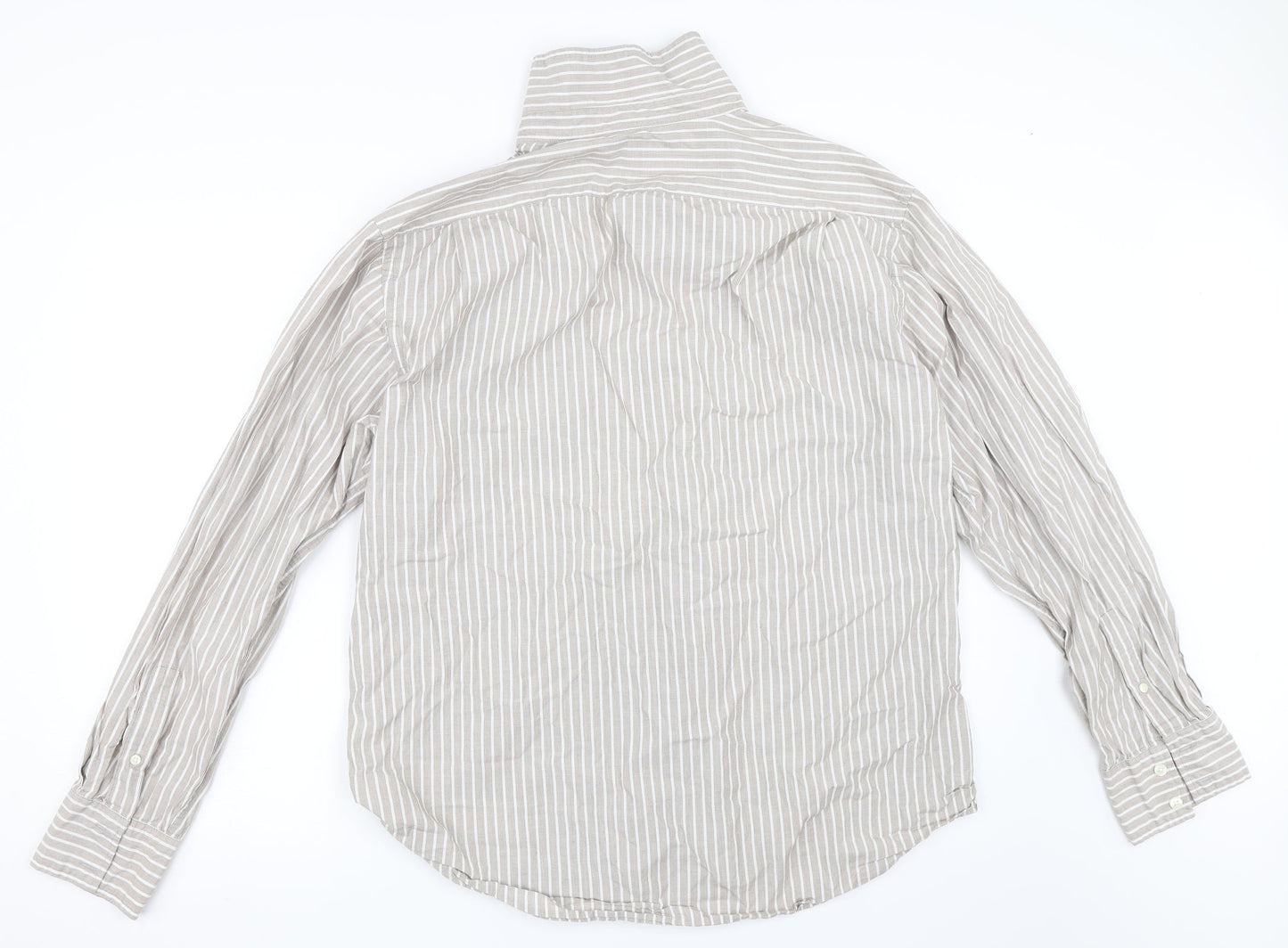 Mens UK Size XL Gap Beige  Button-Up Long Sleeve Casual Shirt