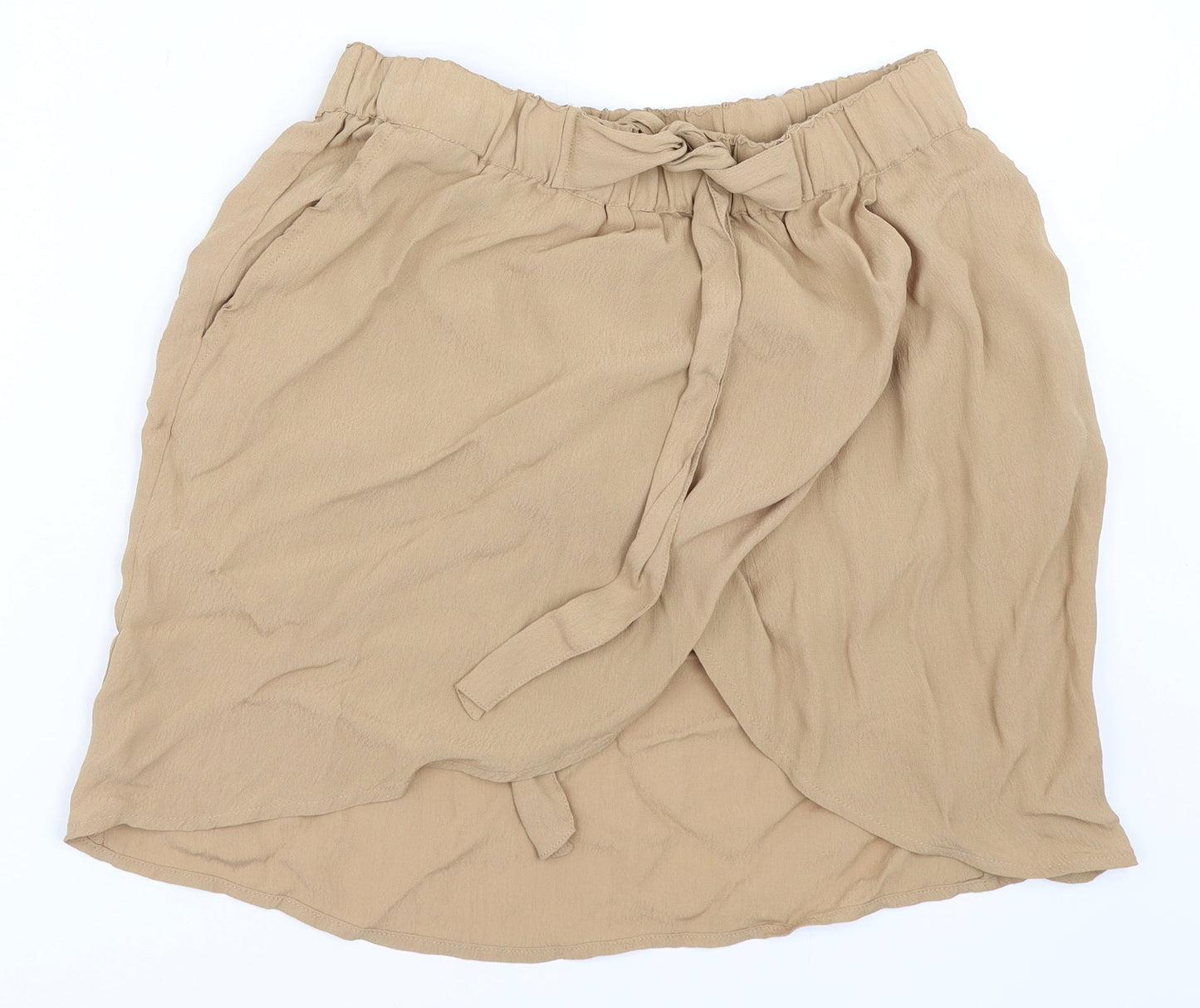 H&M Womens Beige   Mini Skirt Size 12