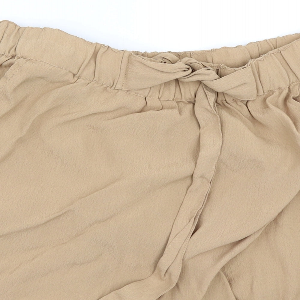 H&M Womens Beige   Mini Skirt Size 12