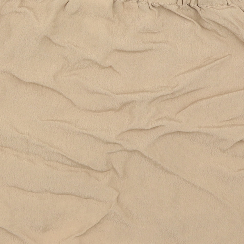 H&M Womens Beige   Mini Skirt Size 12