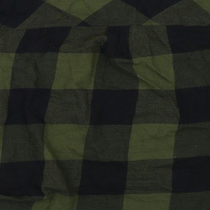 Womens UK Size 36 H&M Green Basic Button-Up