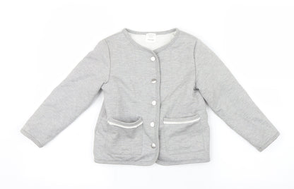 Carrement Beau Girls Grey   Jacket  Size 6 Years