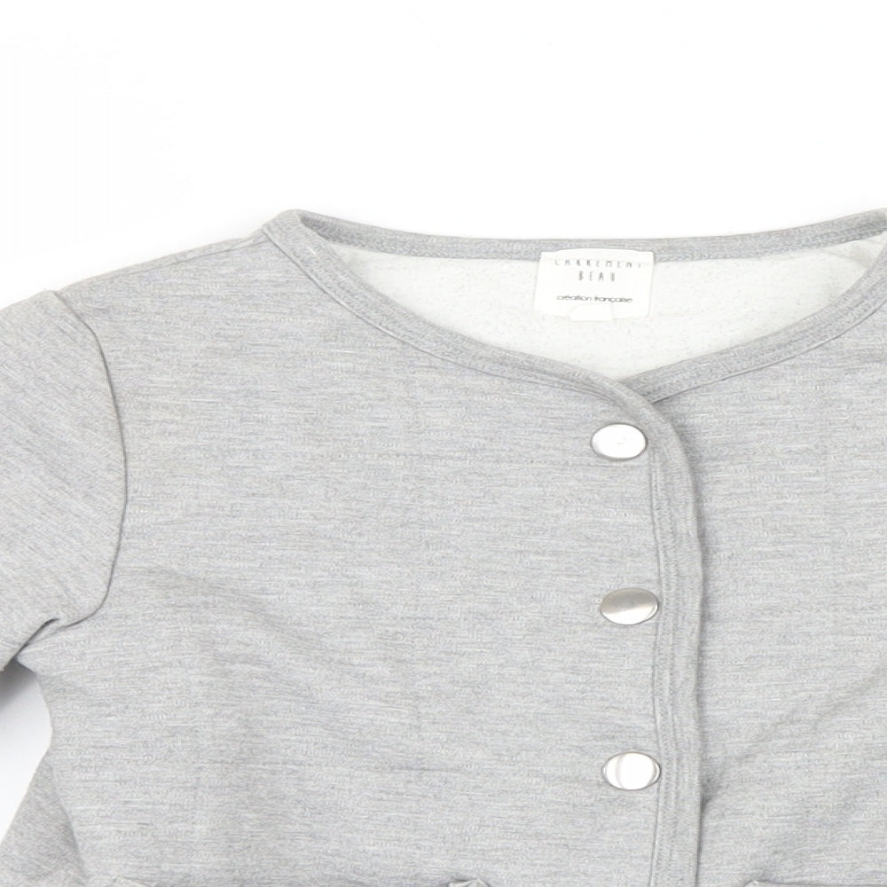 Carrement Beau Girls Grey   Jacket  Size 6 Years