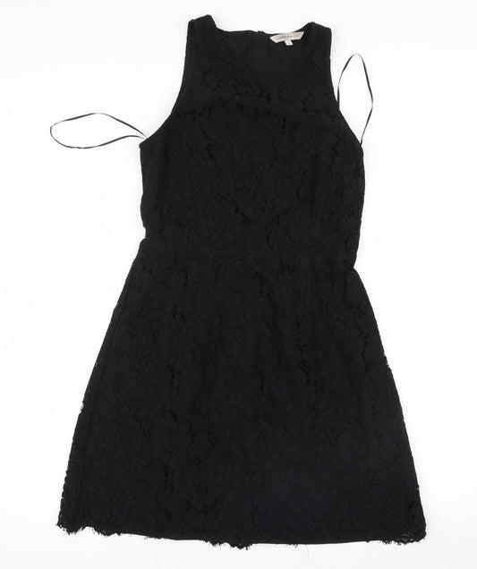 Marks and Spencer Womens Black  Lace Shirt Dress  Size 12