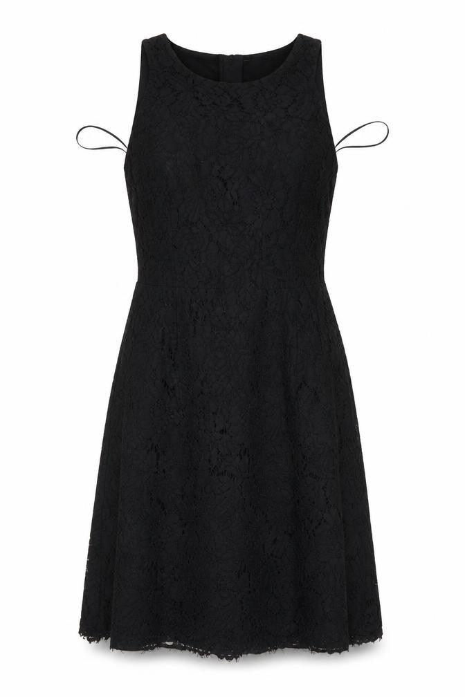 Marks & Spencer Womens Black  Lace Shirt Dress  Size 12