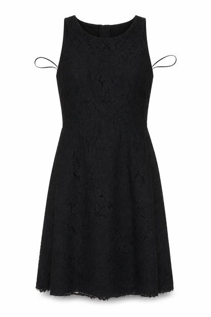 Marks & Spencer Womens Black  Lace Shirt Dress  Size 12