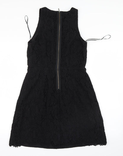 Marks and Spencer Womens Black  Lace Shirt Dress  Size 12