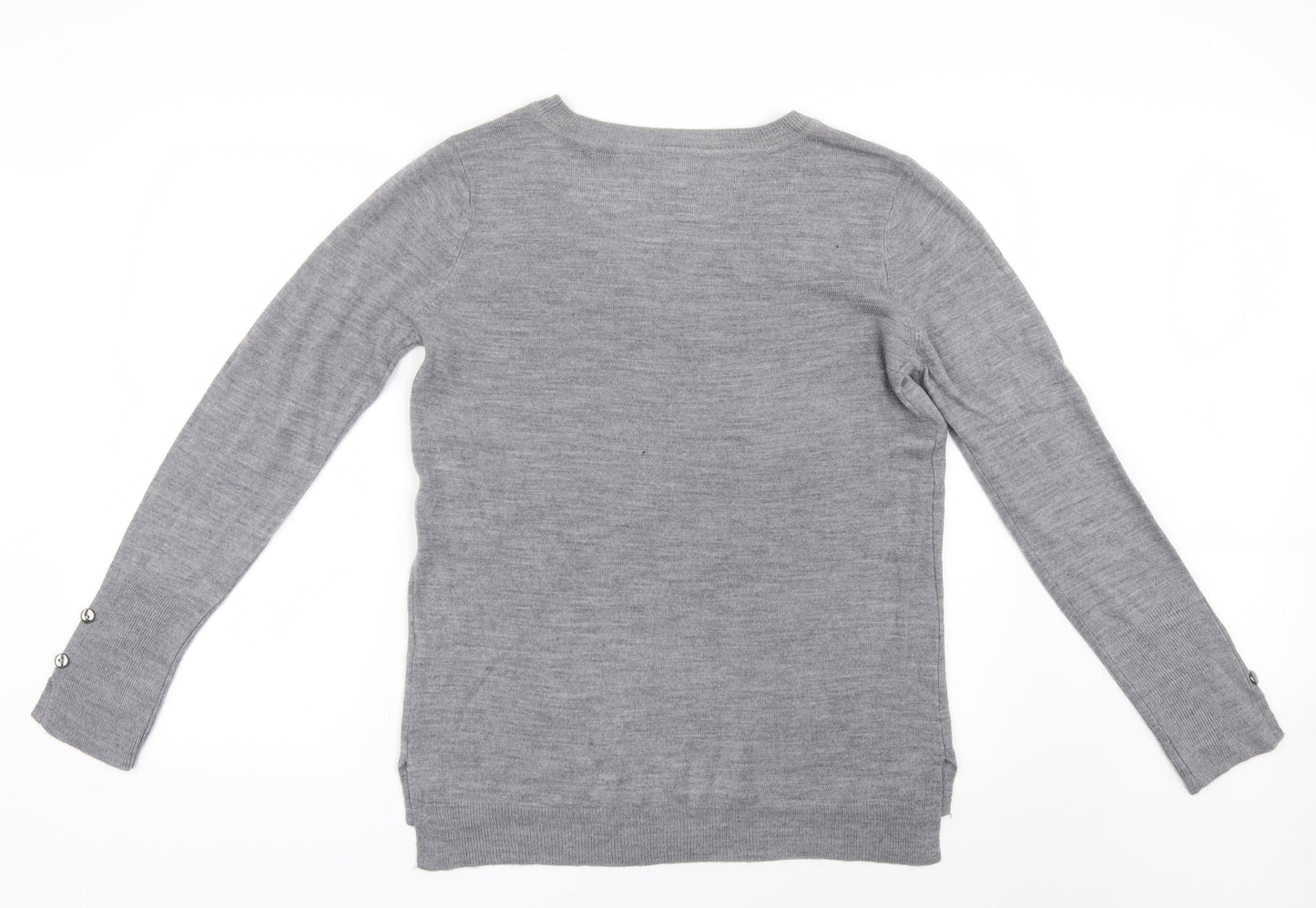 Primark Womens Grey  Knit Pullover Jumper Size 6