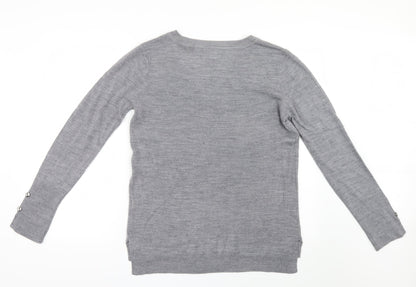 Primark Womens Grey  Knit Pullover Jumper Size 6