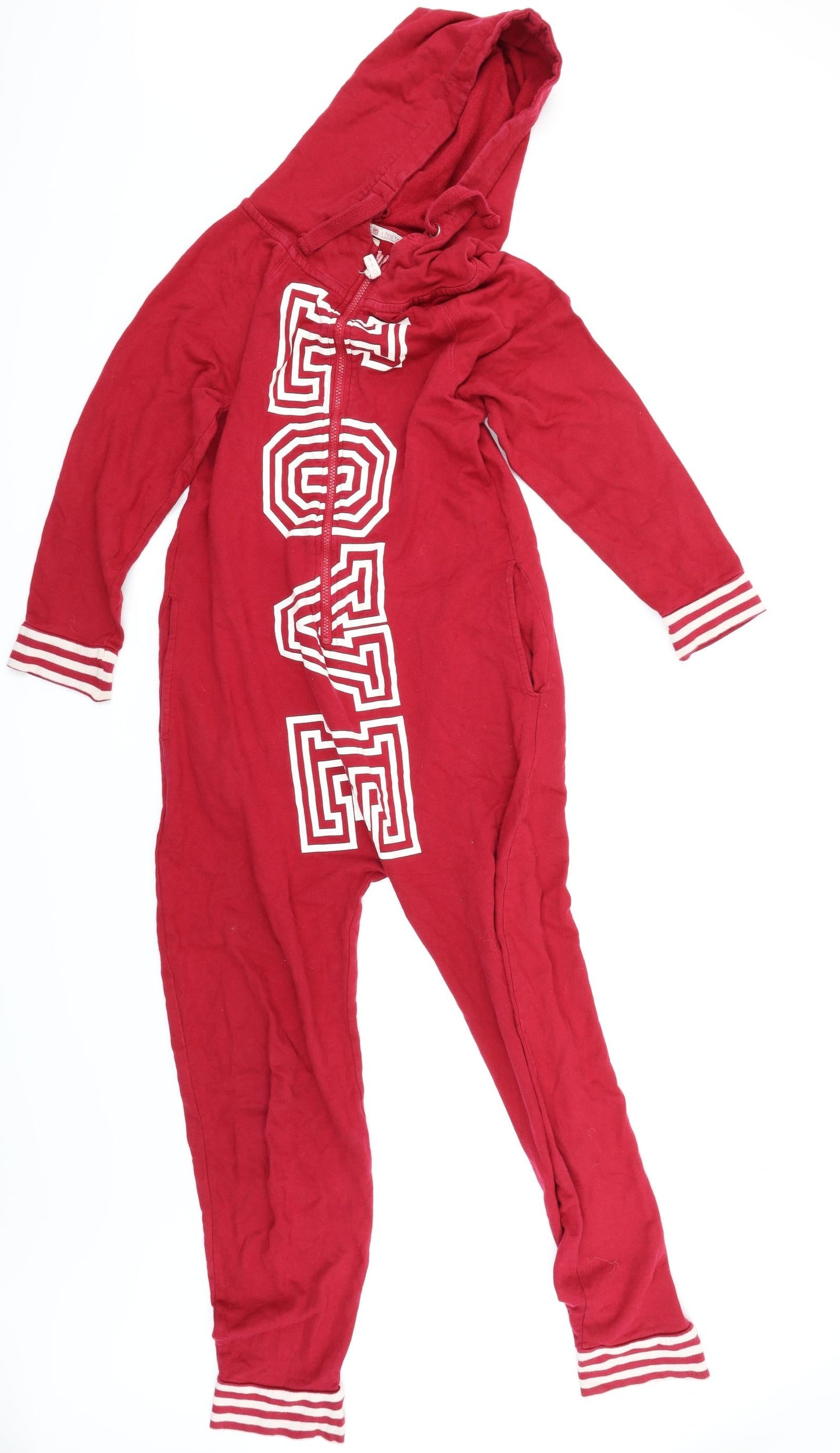 Primak Womens Red Solid  Top One Piece Size XS