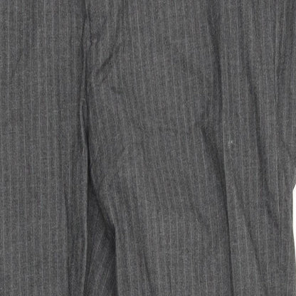 Mens UK Size 36 in Debenhams Regular Fit Dress Pants Grey Trousers