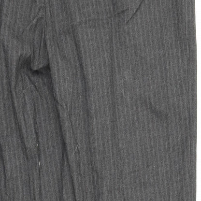 Mens UK Size 36 in Debenhams Regular Fit Dress Pants Grey Trousers