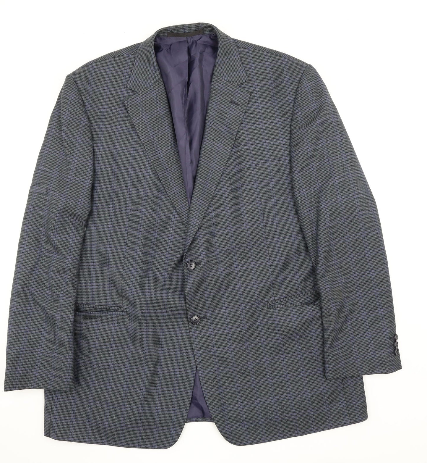 Mens UK Size M M&S Regular Blue Suit Jacket