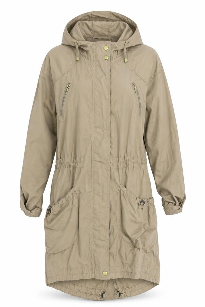 Womens UK Size 6 New Look Brown Rain Coat