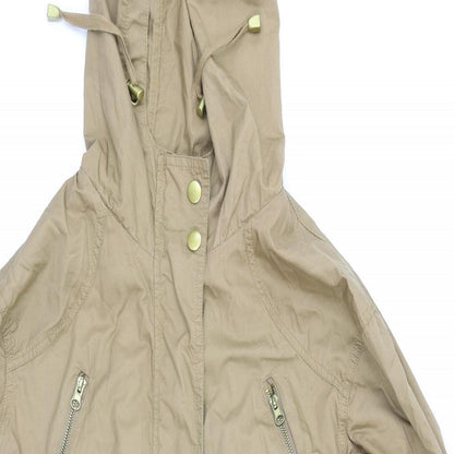 Womens UK Size 6 New Look Brown Rain Coat