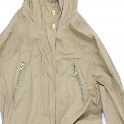 Womens UK Size 6 New Look Brown Rain Coat