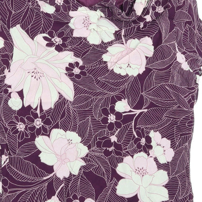 Womens UK Size 16 Berkertex Purple Basic Blouse