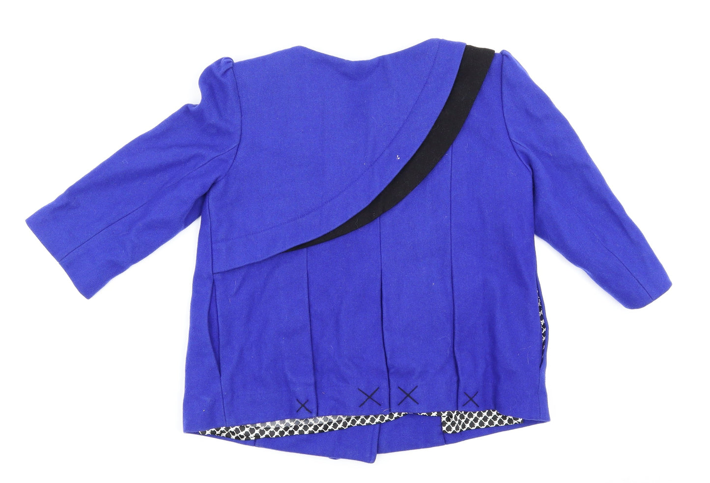 Lux Womens Blue   Overcoat Blazer Size XS