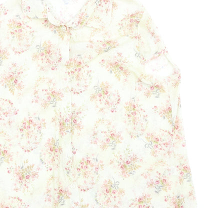 Womens UK Size 16 Berkertex Yellow Basic Button-Up