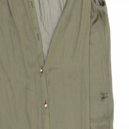 Womens UK Size 12 Red Herring Green Basic Blouse