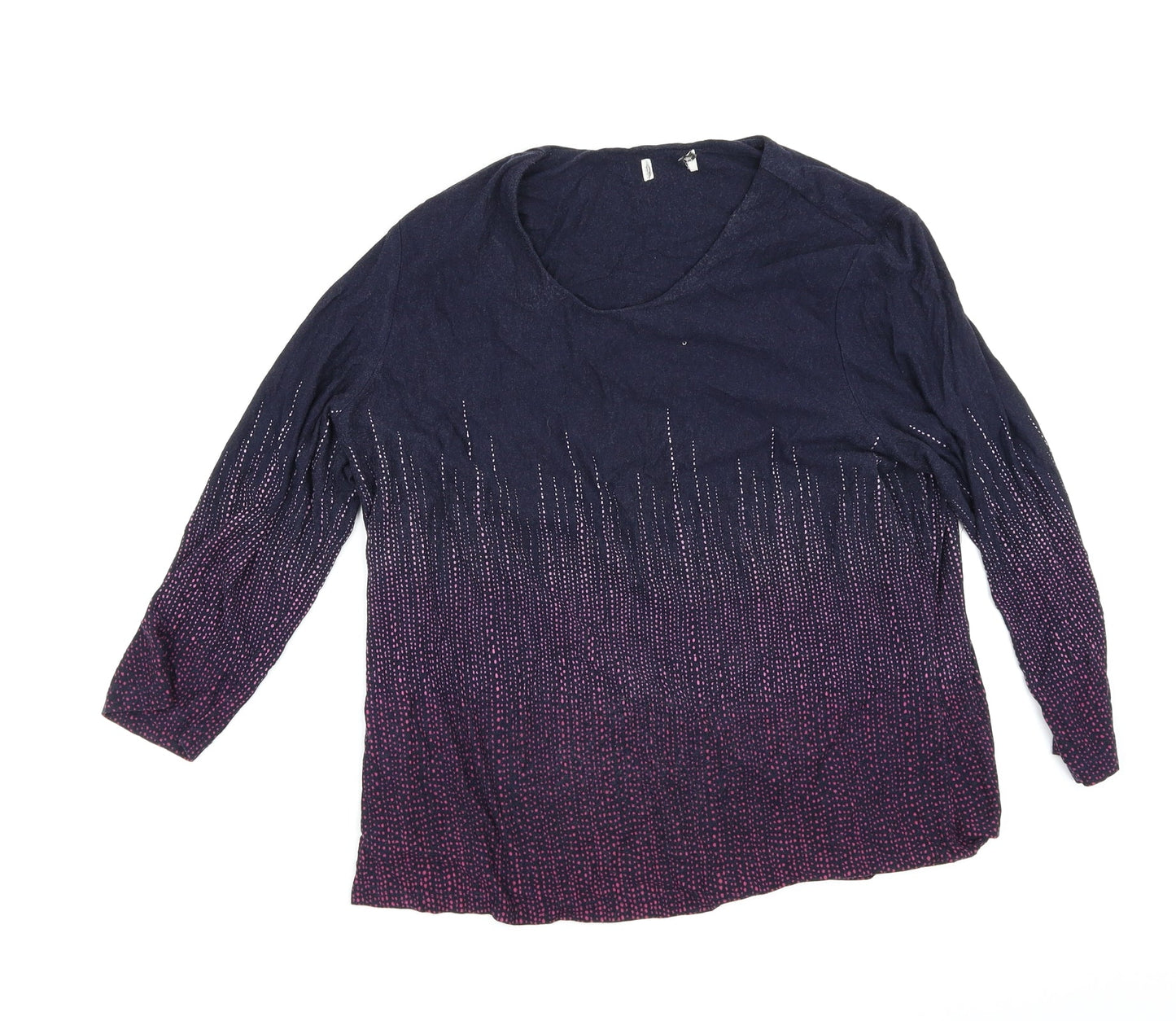 Womens UK Size 12 Preworn Purple Basic T-Shirt