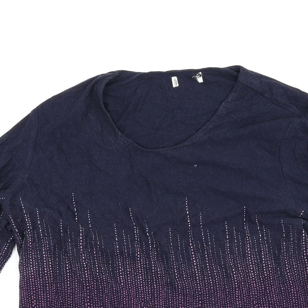 Womens UK Size 12 Preworn Purple Basic T-Shirt