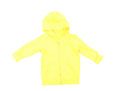 George Baby Yellow   Full Zip Jumper Size 12-18 Months