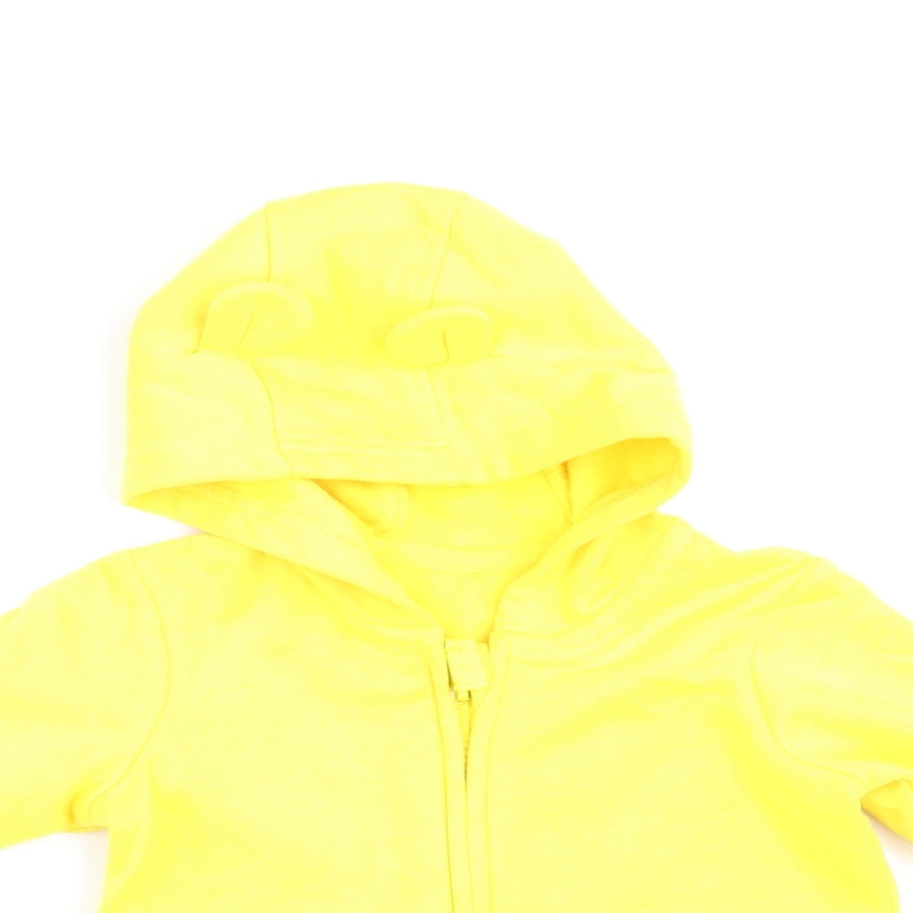 George Baby Yellow   Full Zip Jumper Size 12-18 Months