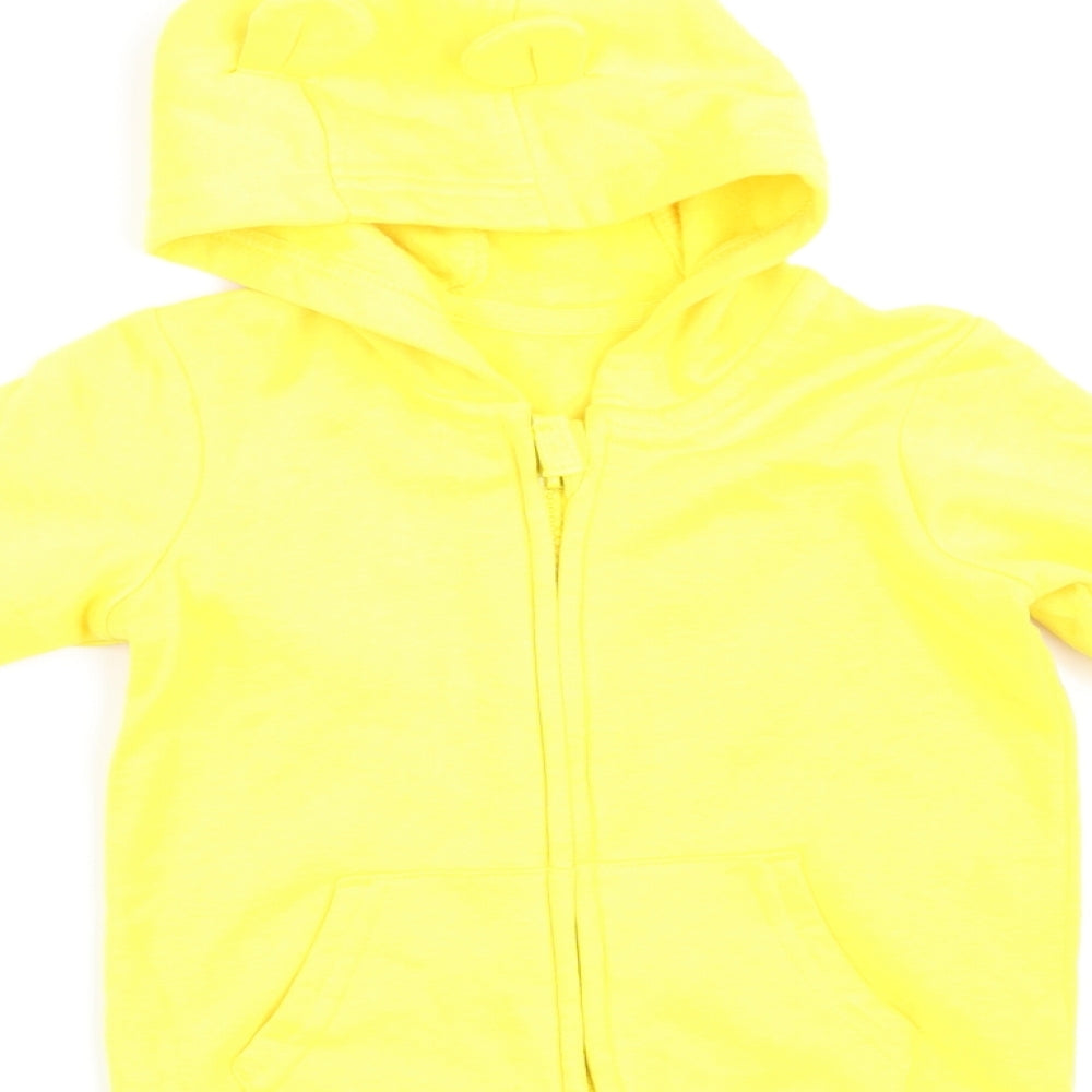 George Baby Yellow   Full Zip Jumper Size 12-18 Months