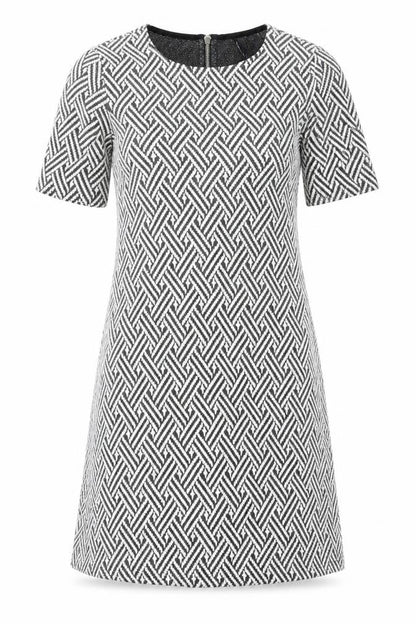 H&M Womens Blue Argyle/Diamond  T-Shirt Dress  Size 6