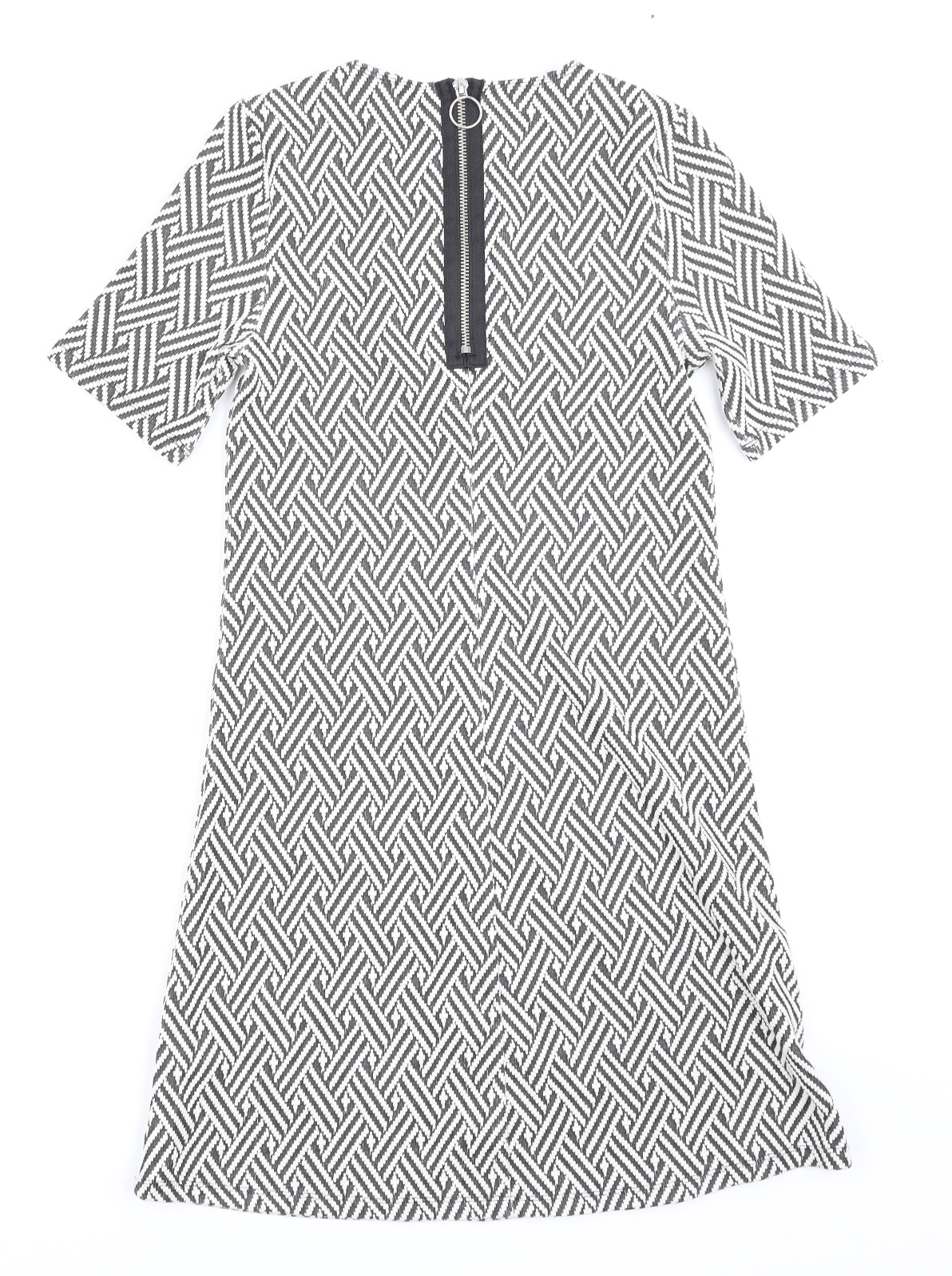 H&M Womens Blue Argyle/Diamond  T-Shirt Dress  Size 6