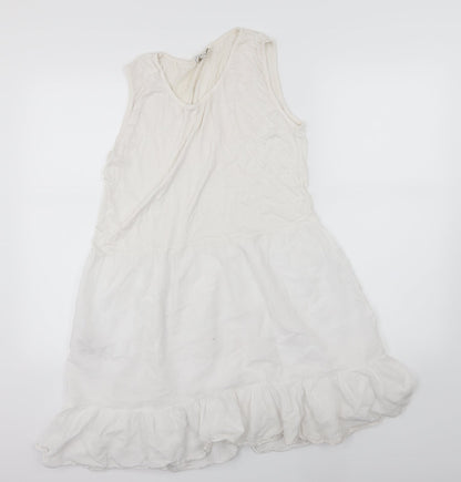 Apricot Womens Ivory  Woven A-Line  Size S
