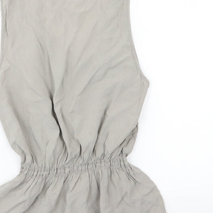 Womens UK Size S Max Studio Grey Basic Blouse