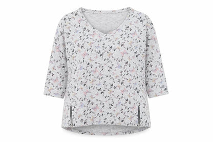Originals Womens Grey Floral Knit Pullover Jumper Size 14
