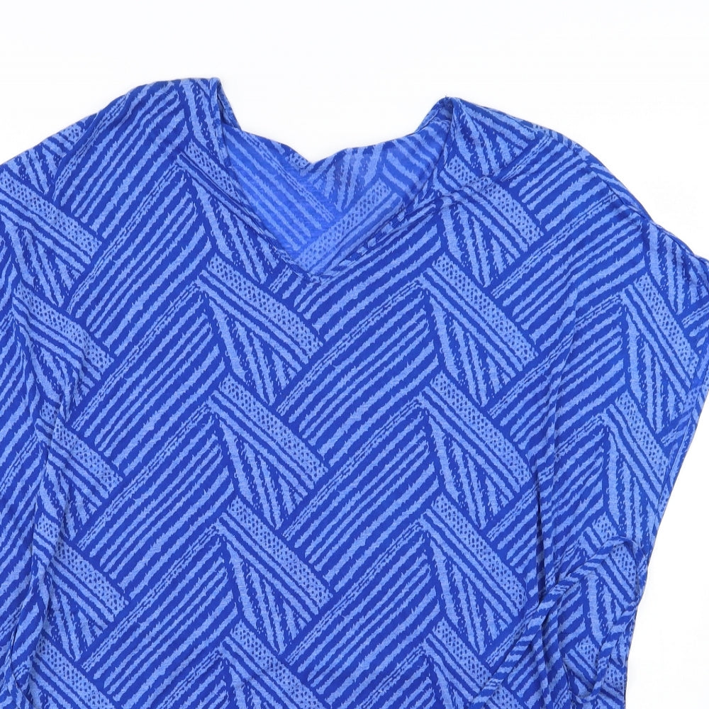 Primark Womens Blue Striped  Jersey T-Shirt Size 6