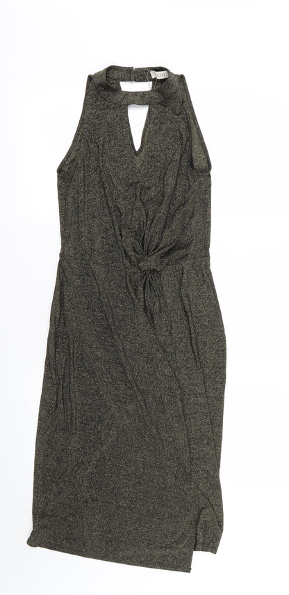 Oasis Womens Black  Jersey A-Line  Size XS