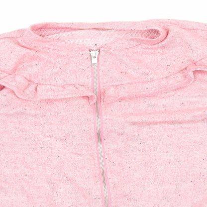 Style Girls Pink   Full Zip Hoodie Size M