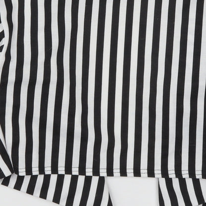 Buzy Womens Black Striped  Jacket  Size S