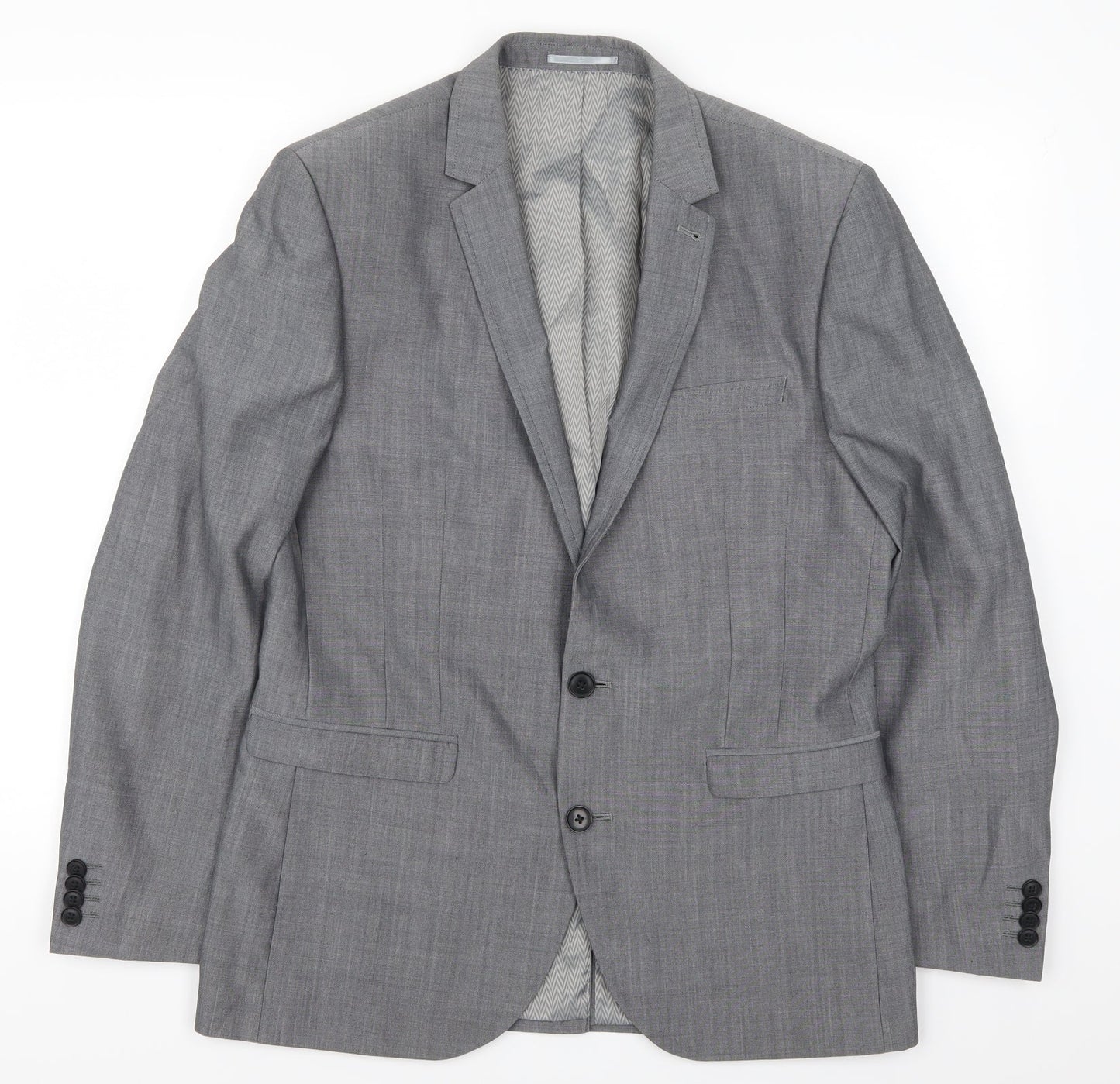 Mens UK Size 40 NEXT Regular Grey Suit Jacket