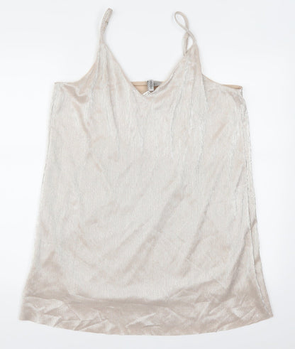 H&M Womens Beige   Tank Dress  Size M